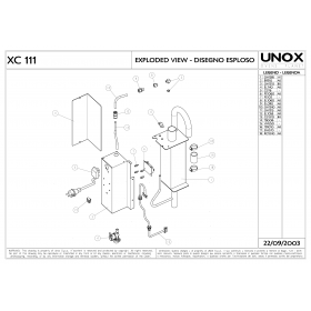 Деталировка Вытяжка кухонная Unox XC111 200309-