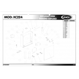 Деталировка Вытяжка кухонная Unox XC224 200307-