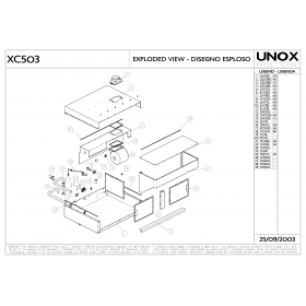 Деталировка Вытяжка кухонная Unox XC503 200309-