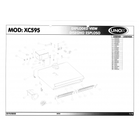 Деталировка Вытяжка кухонная Unox XC595 200511-