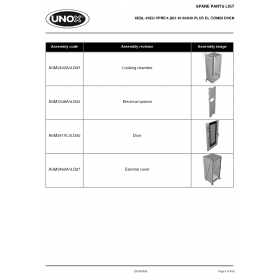Деталировка Пароконвектомат электр. Unox XEBL-16EU-YPRS XEBL-16EU-YPRS-1.D03
