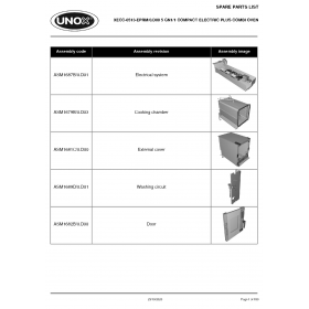 Деталировка Пароконвектомат электр. Unox XECC-0513-EPRM XECC-0513-EPRM-0.D00