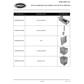 Деталировка Пароконвектомат электр. Unox XECC-0523-EPRM XECC-0523-EPRM-0.D00