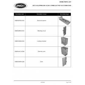 Деталировка Пароконвектомат электр. Unox XECC-1013-EPRM XECC-1013-EPRM-0.D00