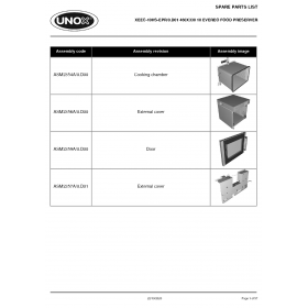 Деталировка Витрина тепловая Unox XEEC-10HS-EPR XEEC-10HS-EPR-0.D01