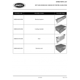 Деталировка Печь с горячим обдувом электр. Unox XEFT-03EU-EGDN XEFT-03EU-EGDN-0.D02