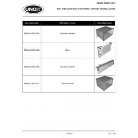Деталировка Печь с горячим обдувом электр. Unox XEFT-04EU-EGDN XEFT-04EU-EGDN-0.D02