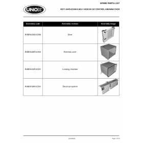 Деталировка Печь с горячим обдувом электр. Unox XEFT-04HS-EGDN XEFT-04HS-EGDN-0.D02
