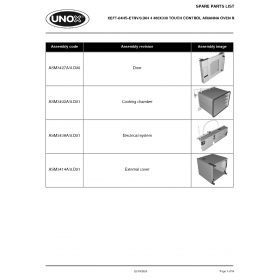 Деталировка Печь с горячим обдувом электр. Unox XEFT-04HS-ETRV XEFT-04HS-ETRV-0.D04