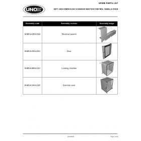 Деталировка Печь с горячим обдувом электр. Unox XEFT-10EU-EMRV XEFT-10EU-EMRV-0.D04