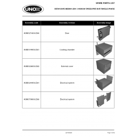 Деталировка Печь с горячим обдувом электр. Unox XESW-03HS-MDDN XESW-03HS-MDDN-1.D01