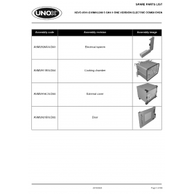 Деталировка Пароконвектомат электр. Unox XEVC-0511-E1RM XEVC-0511-E1RM-0.D00