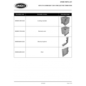 Деталировка Пароконвектомат электр. Unox XEVC-0711-E1RM XEVC-0711-E1RM-0.D00