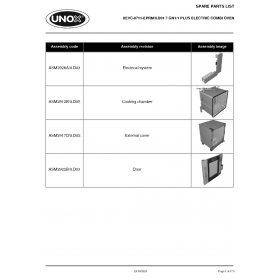 Деталировка Пароконвектомат электр. Unox XEVC-0711-EPRM XEVC-0711-EPRM-0.D01