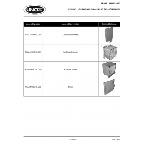 Деталировка Пароконвектомат газ. Unox XEVC-0711-GPRM XEVC-0711-GPRM-0.D00