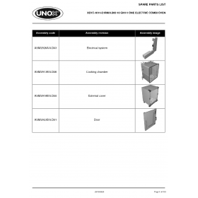 Деталировка Пароконвектомат электр. Unox XEVC-1011-E1RM XEVC-1011-E1RM-0.D00