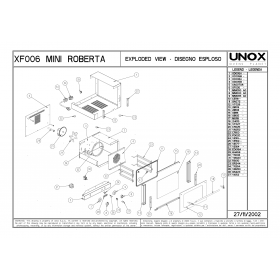 Деталировка Печь с горячим обдувом электр. Unox XF006 200211-