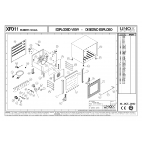 Деталировка Печь с горячим обдувом электр. Unox XF011 200010-