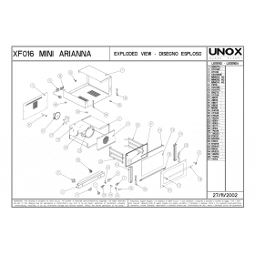 Деталировка Печь с горячим обдувом электр. Unox XF016 200211-