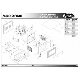 Деталировка Печь с горячим обдувом электр. Unox XF030 200511-