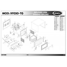 Деталировка Печь с горячим обдувом электр. Unox XF030-TG 200511-