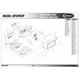 Деталировка Печь с горячим обдувом электр. Unox XF090P 200706-