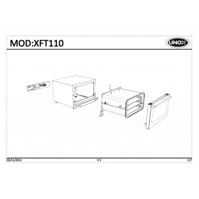 Деталировка Печь с горячим обдувом электр. Unox XFT110-0D00