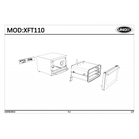 Деталировка Печь с горячим обдувом электр. Unox XFT110-0D02