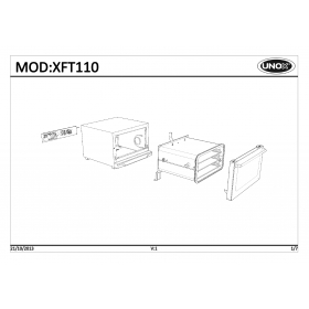 Деталировка Печь с горячим обдувом электр. Unox XFT110-0D04