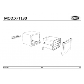 Деталировка Печь с горячим обдувом электр. Unox XFT130-0D00