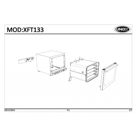 Деталировка Печь с горячим обдувом электр. Unox XFT133-0D00