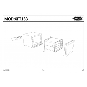 Деталировка Печь с горячим обдувом электр. Unox XFT133-0D04