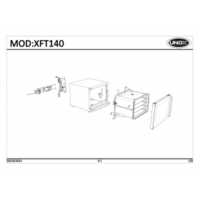 Деталировка Печь с горячим обдувом электр. Unox XFT140-0D00