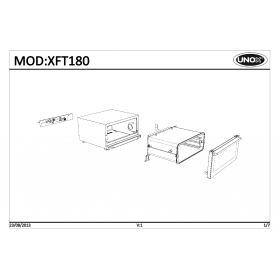 Деталировка Печь с горячим обдувом электр. Unox XFT180-0D03