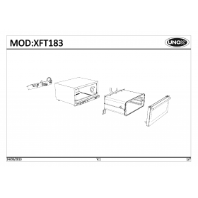 Деталировка Печь с горячим обдувом электр. Unox XFT183-0D02