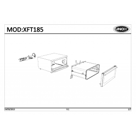 Деталировка Печь с горячим обдувом электр. Unox XFT185-0D02