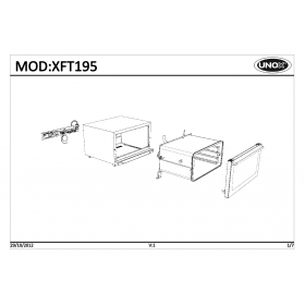Деталировка Печь с горячим обдувом электр. Unox XFT195-0D01