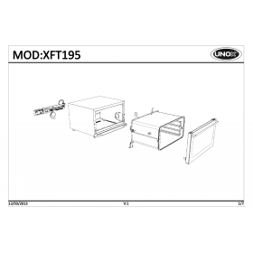 Деталировка Печь с горячим обдувом электр. Unox XFT195-0D02