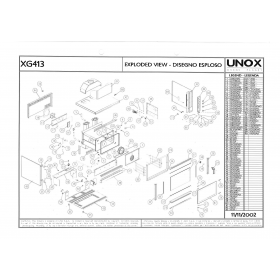 Деталировка Печь с горячим обдувом электр. Unox XG413 200211-