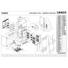 Деталировка Печь с горячим обдувом электр. Unox XG813 200305-