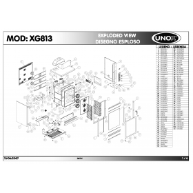 Деталировка Печь с горячим обдувом электр. Unox XG813 200706-