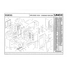 Деталировка Печь с горячим обдувом газ. Unox XG813G 200210-