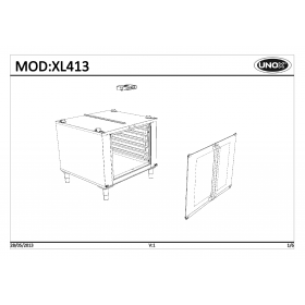 Деталировка Шкаф для расстойки теста Unox XL413 201305-