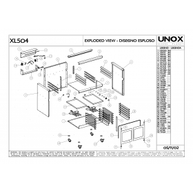 Деталировка Шкаф для расстойки теста Unox XL504 200211-