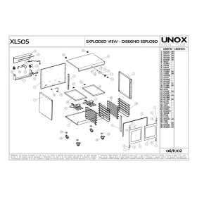 Деталировка Шкаф для расстойки теста Unox XL505 200211-