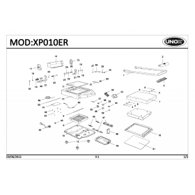 Деталировка Гриль контактный Unox XP010ER-0D01