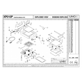 Деталировка Гриль контактный Unox XP010P 199906-