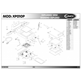 Деталировка Гриль контактный Unox XP010P 200505-