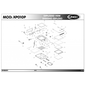 Деталировка Гриль контактный Unox XP010P-0D00