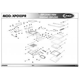 Деталировка Гриль контактный Unox XP010PR-0D00